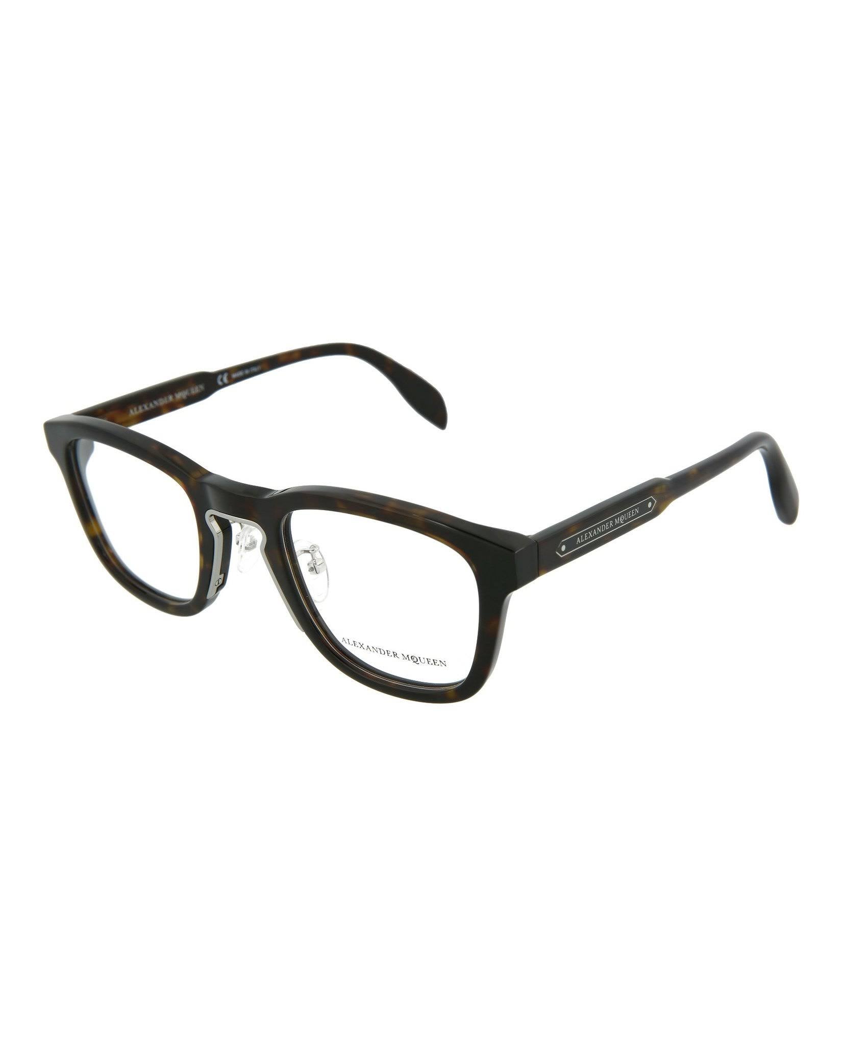 Havana Brown Square Optical Glasses Z267437