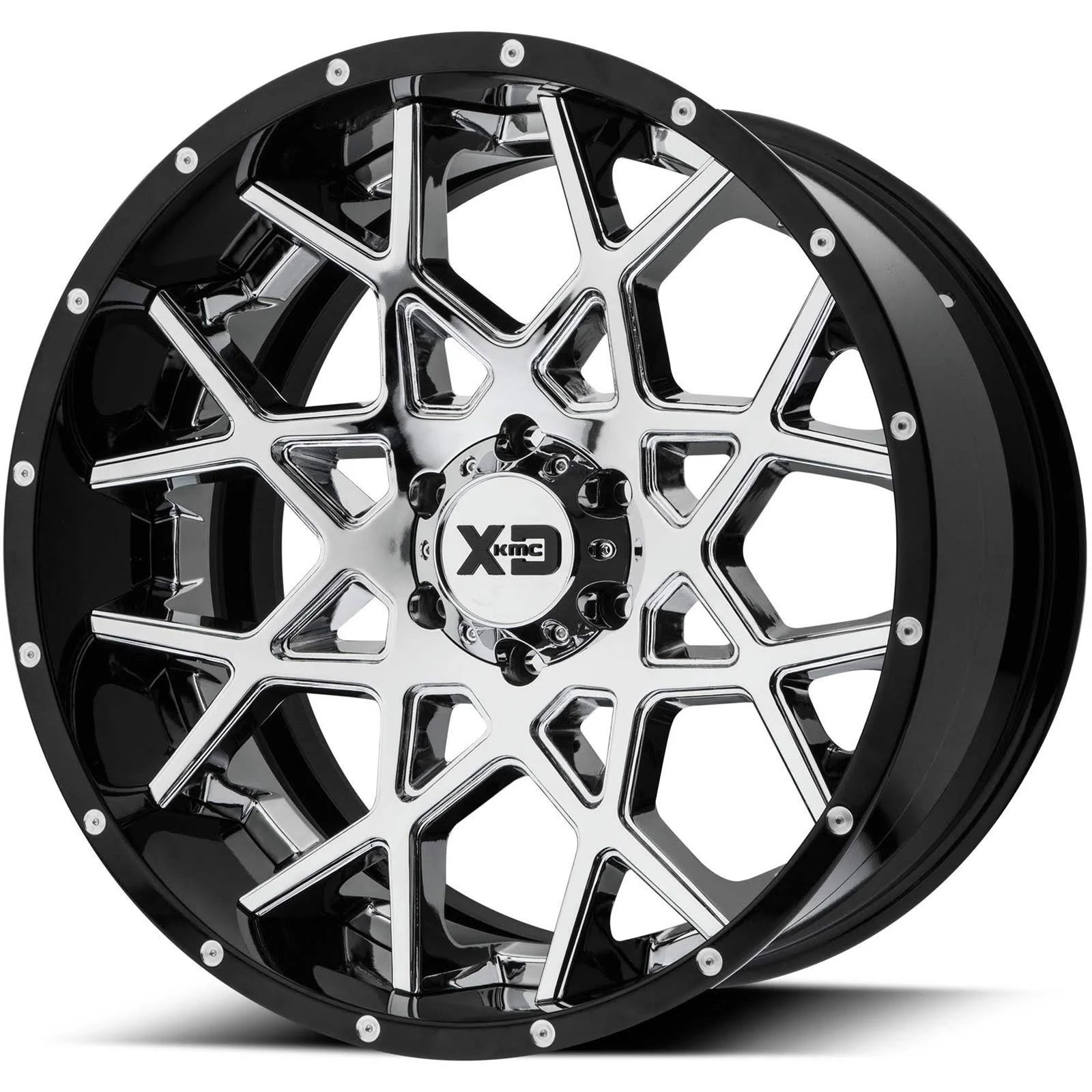 22x12 Chrome Center Black Wheel Rim L85146