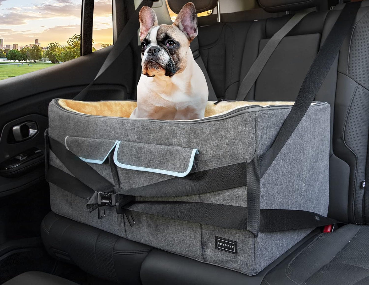 Large Dog Car Booster Seat with Safety Belt A70375