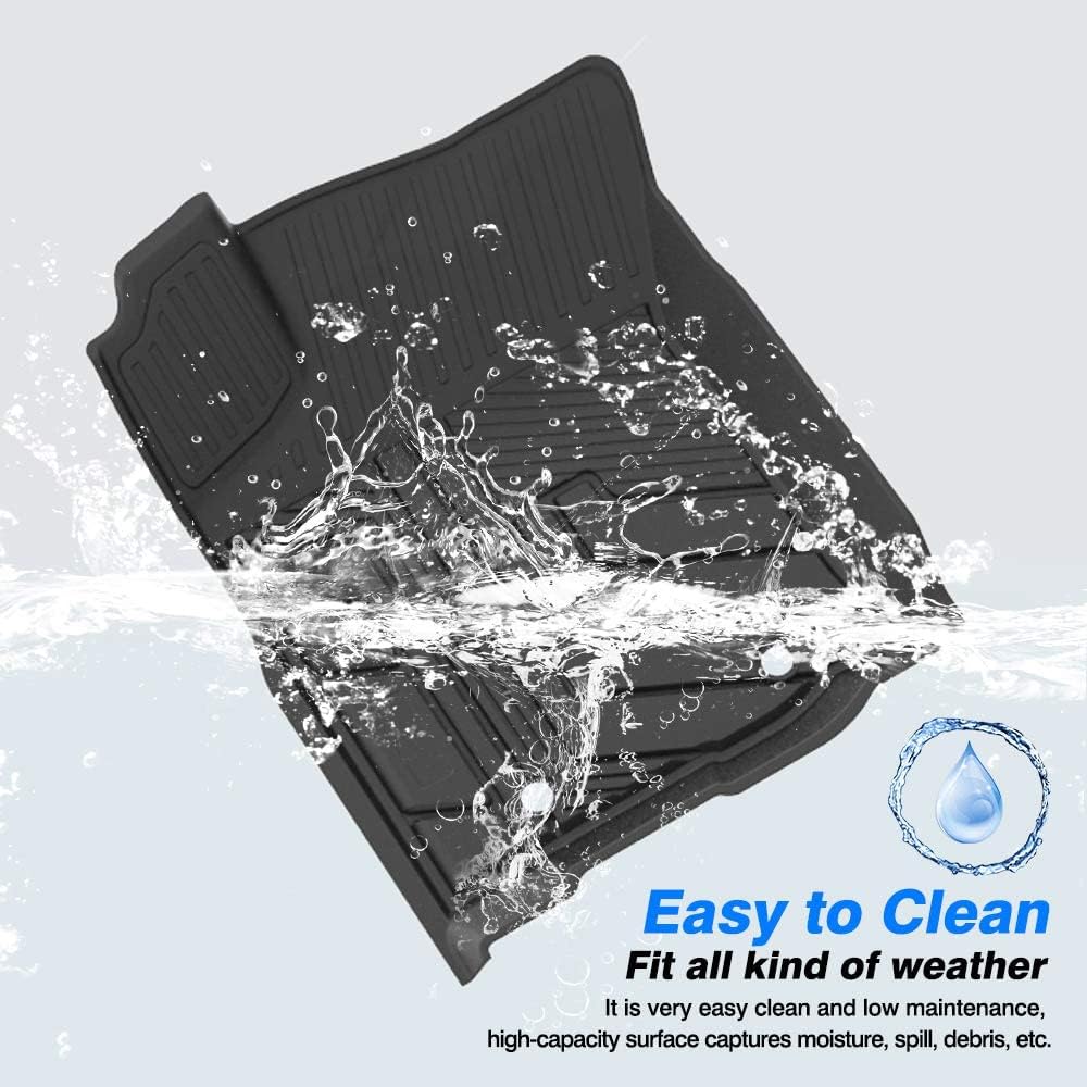 Black TPE Floor Mats 2 Row Full Set V62510