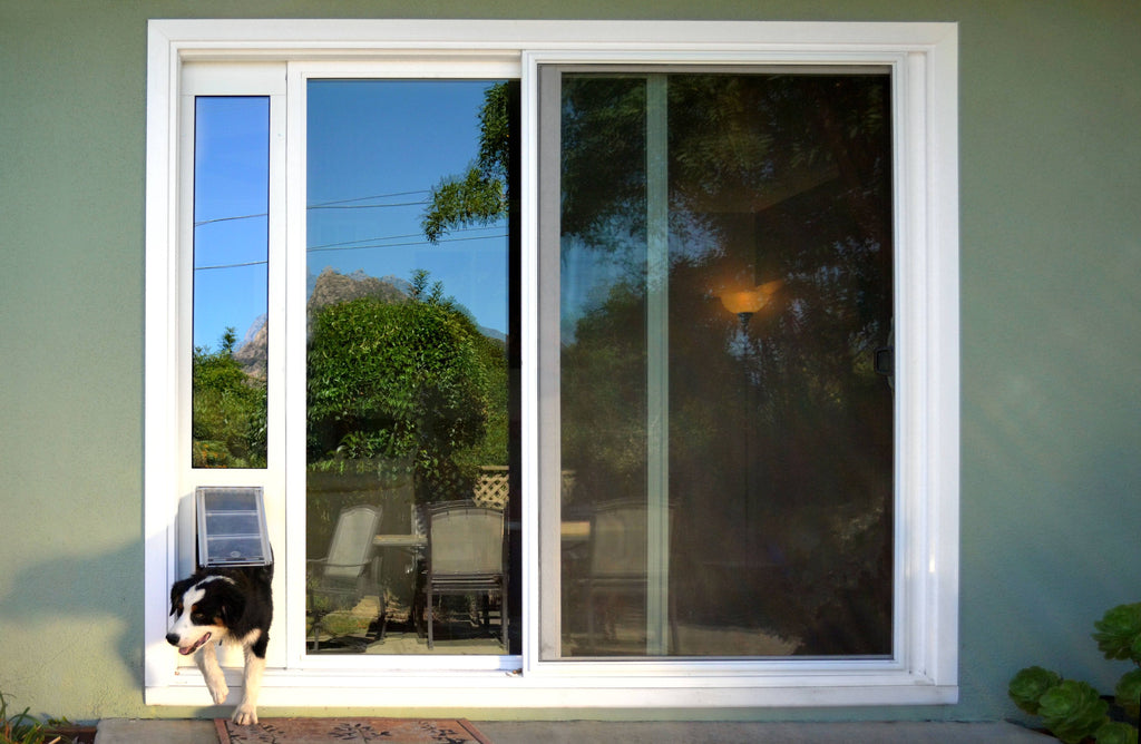 White Aluminum Frame Pet Door Thermo Panel H2259