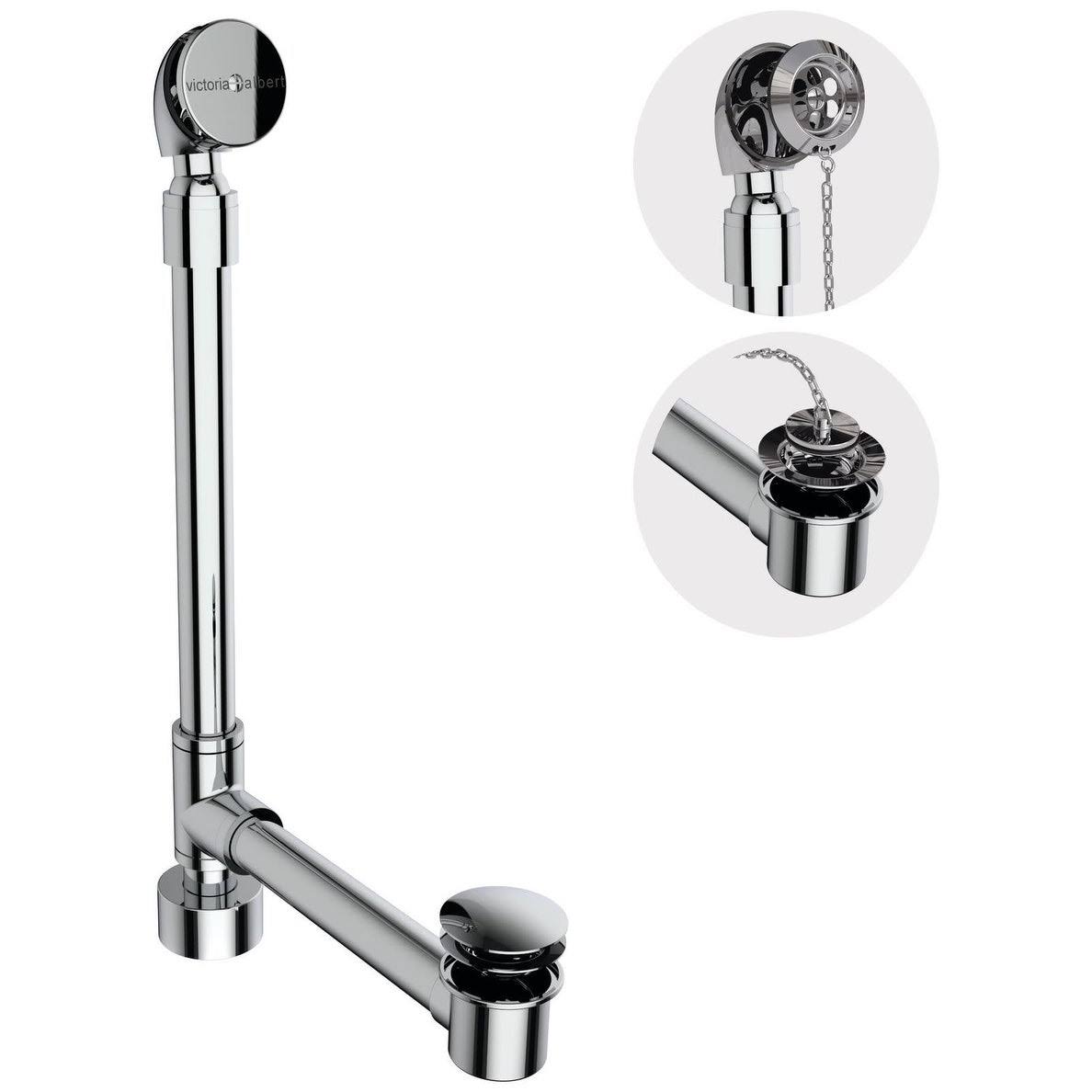 Polished Chrome Tub Drain Kit with Overflow K265