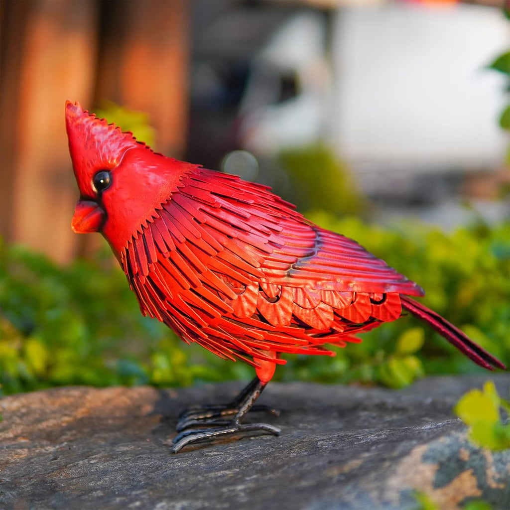 Red Bird Statue Garden Decor H32487