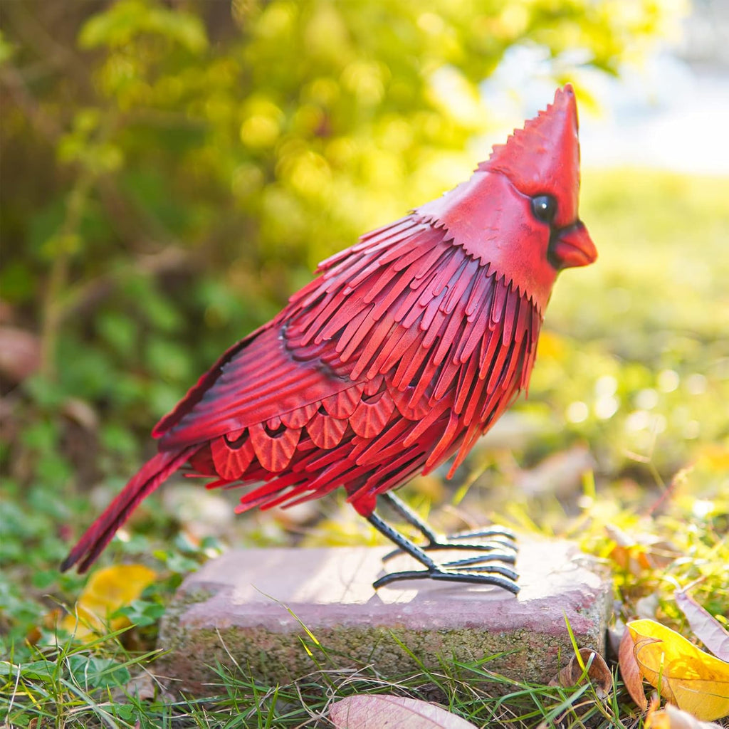 Red Bird Statue Garden Decor H32487