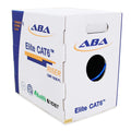 Cat6 Riser Ethernet Cable 1000ft Blue UTP 23AWG Solid Bare Copper Bulk LAN Cable X6909