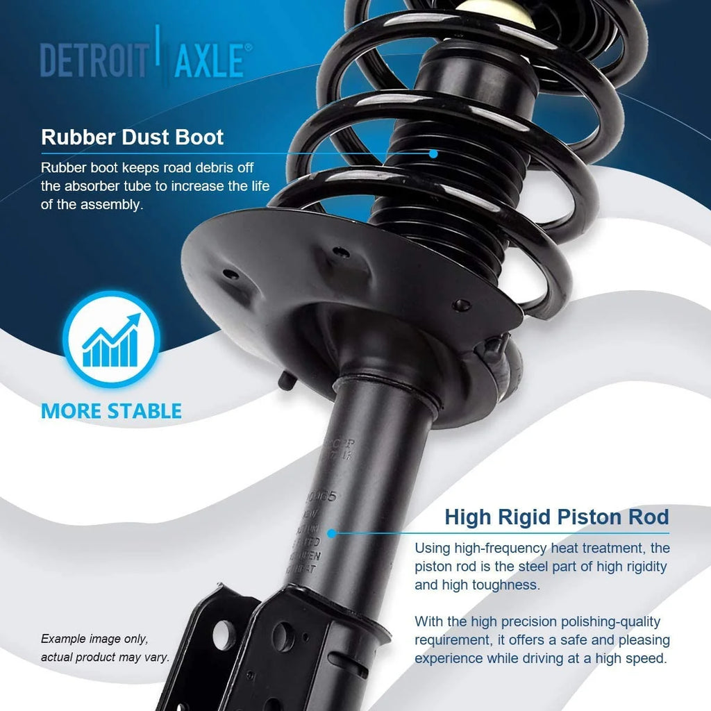 Front Struts with Coil Spring Sway Bars and Outer Tie Rods 6pc Set U29148
