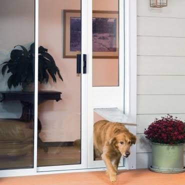 White Aluminum Frame Pet Door Thermo Panel H2259