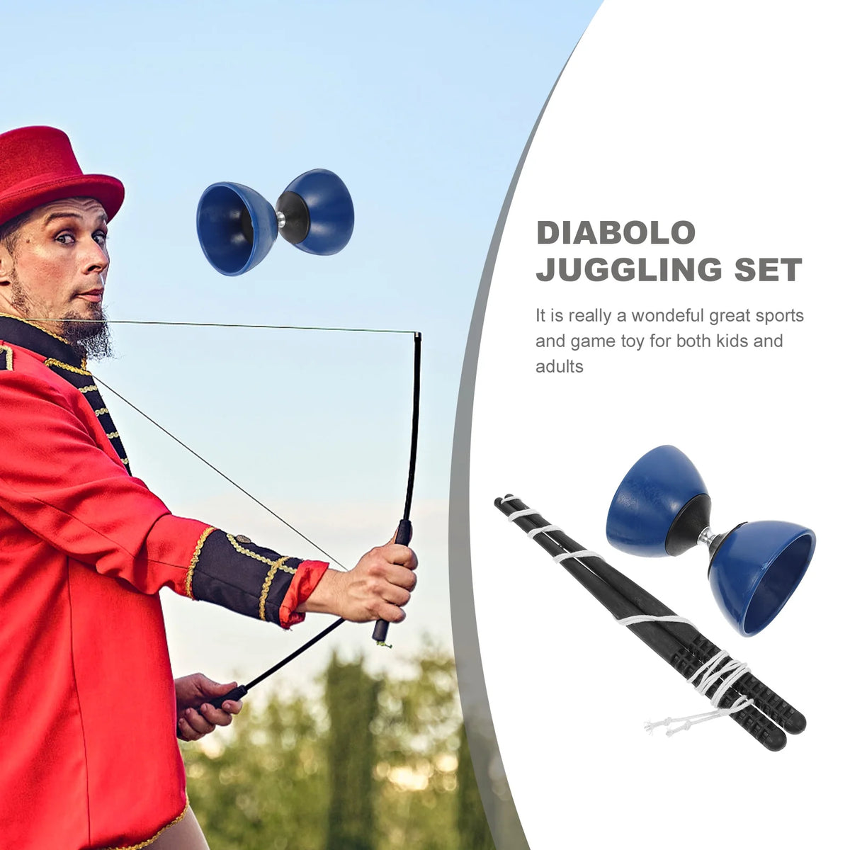 Yoyo Diabolo Ball with Bearing Sticks R170