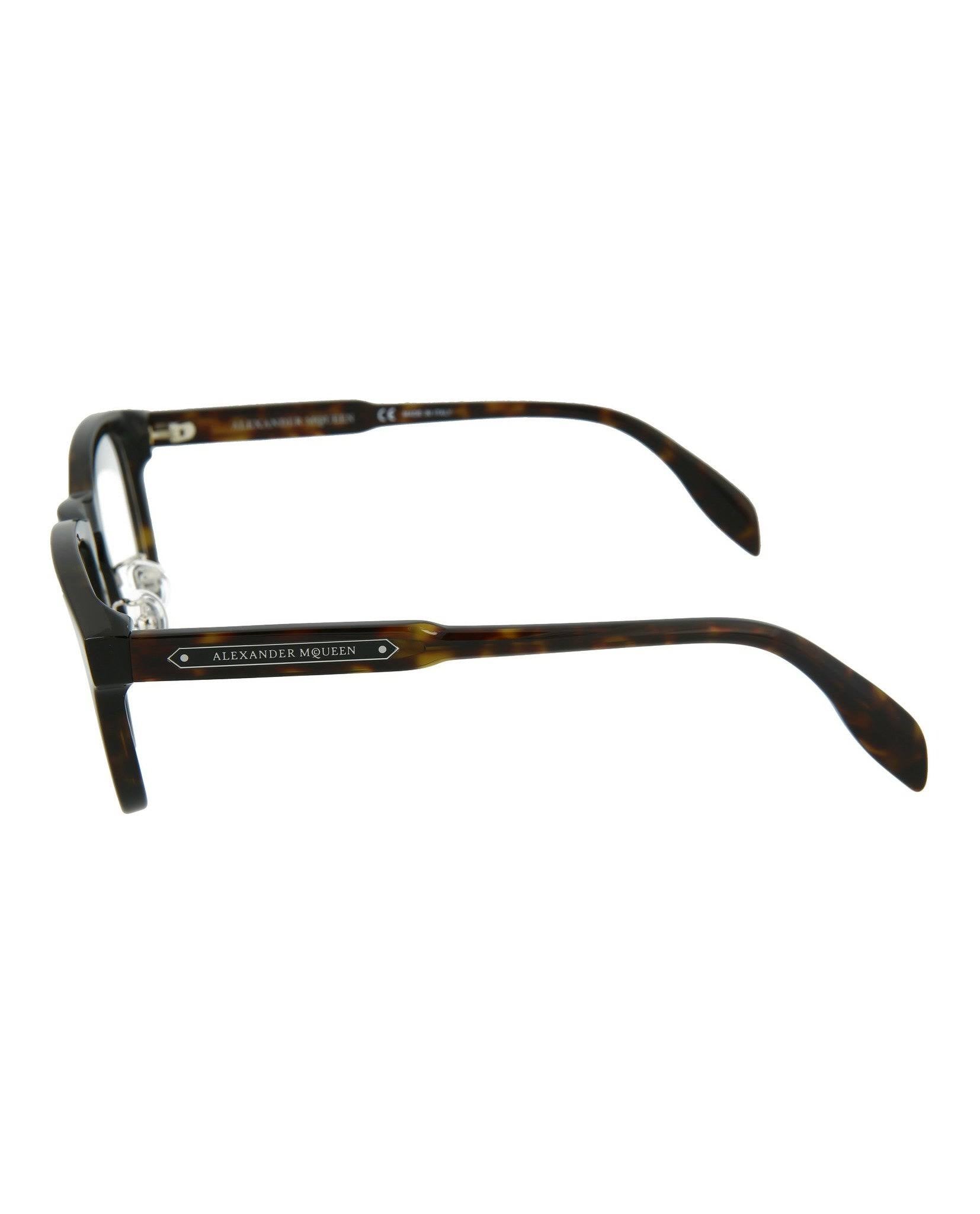 Havana Brown Square Optical Glasses Z267437