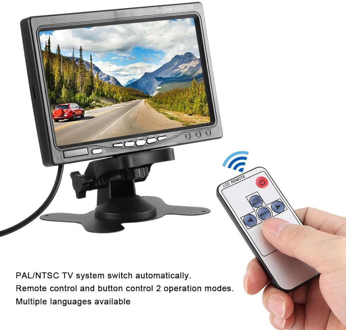 Pack of 2 ABS 7in Car Monitor Reverse Rearview Display J5511