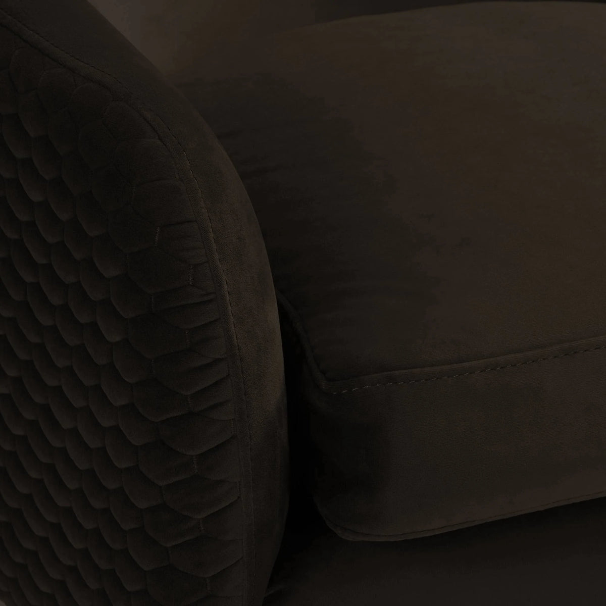 Espresso Velvet Swivel Chair D96475