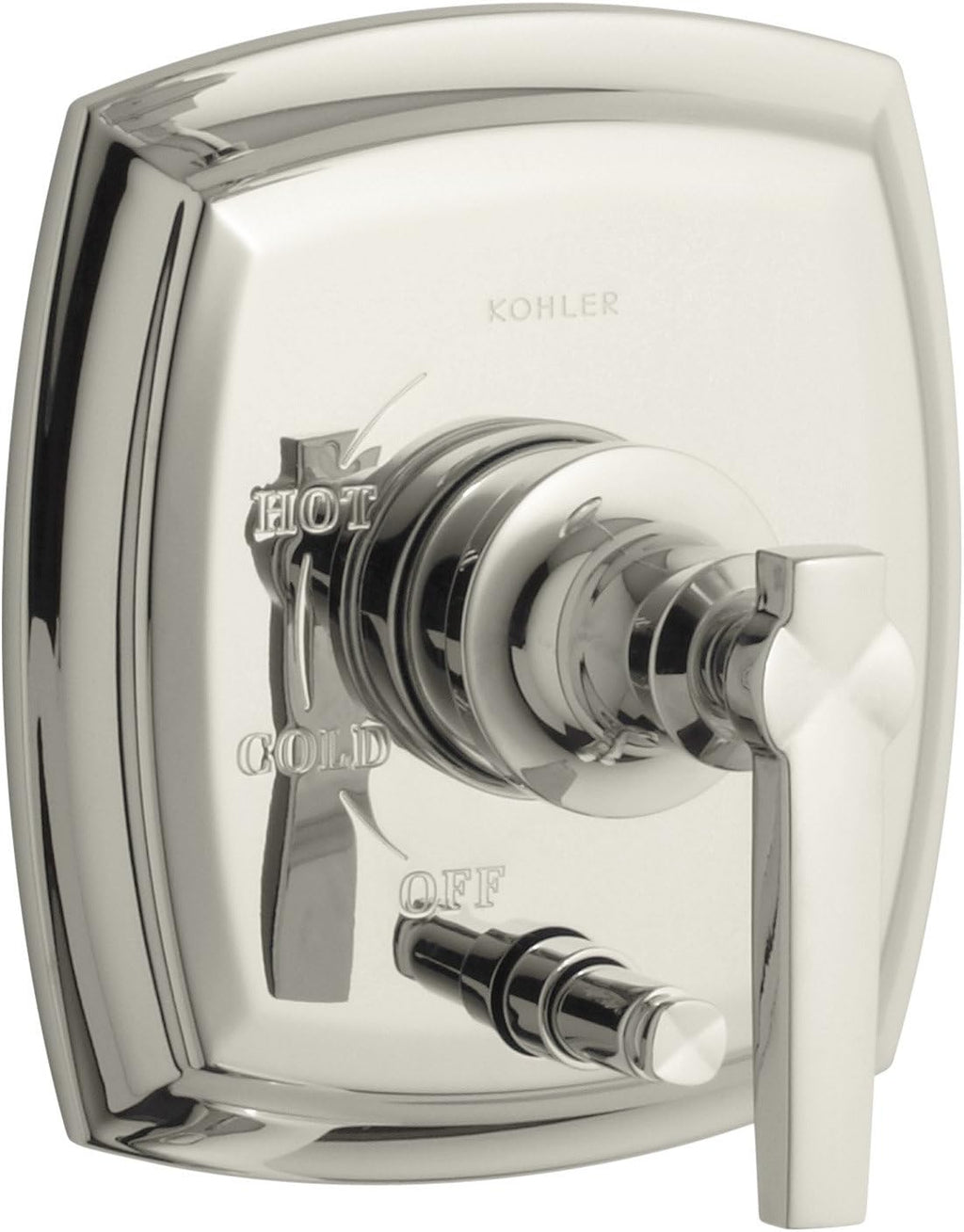 Polished Chrome Pressure-Balancing Valve Trim with Lever Handle R448