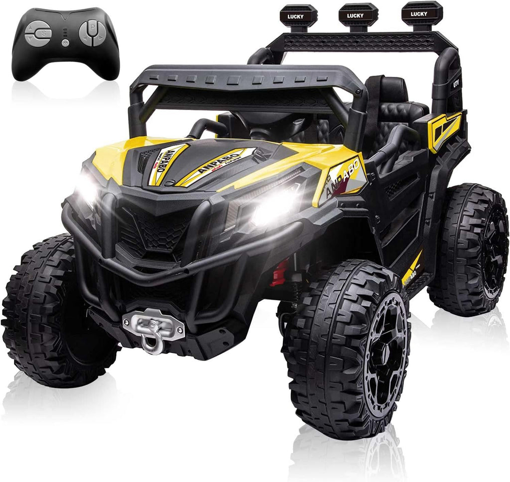 White Ride On UTV with Remote Control A485899