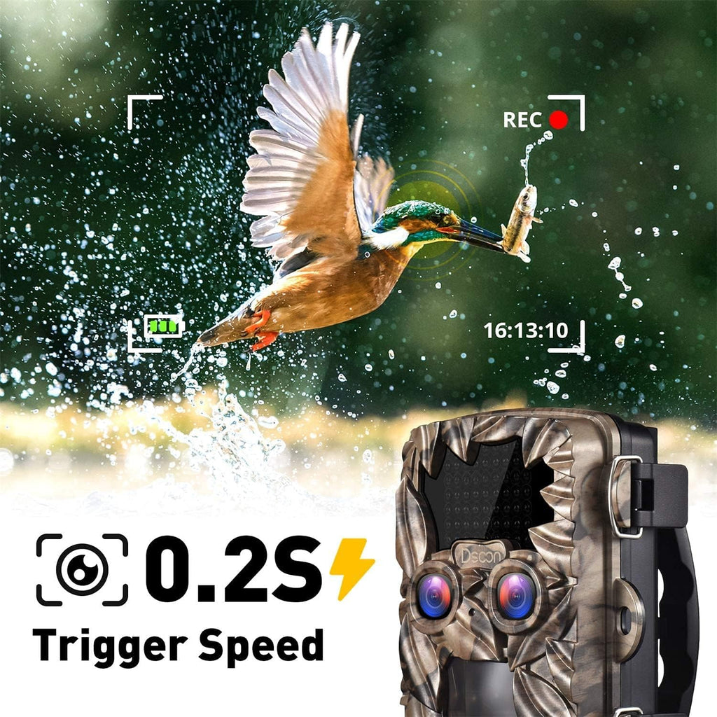 4K 20MP Dual Lens Trail Camera with Night Vision K85785