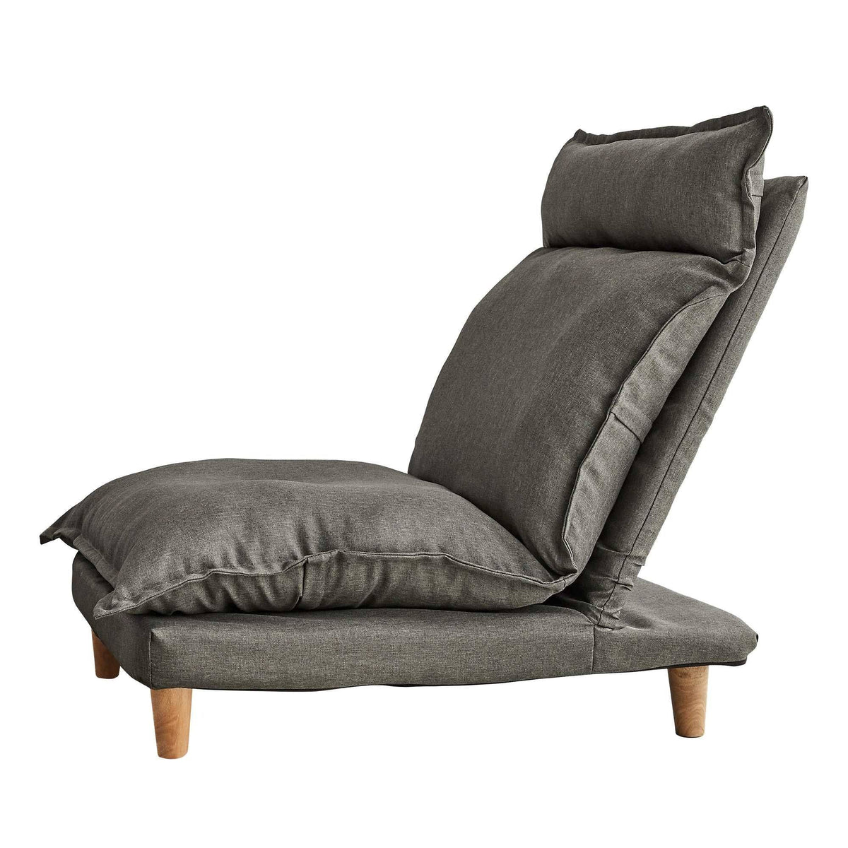 Grey Reclining Sofa with Ottoman V93709