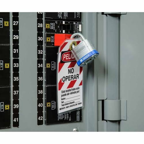 Keyed Padlock, 1-5/16x22w, pk6 L97662