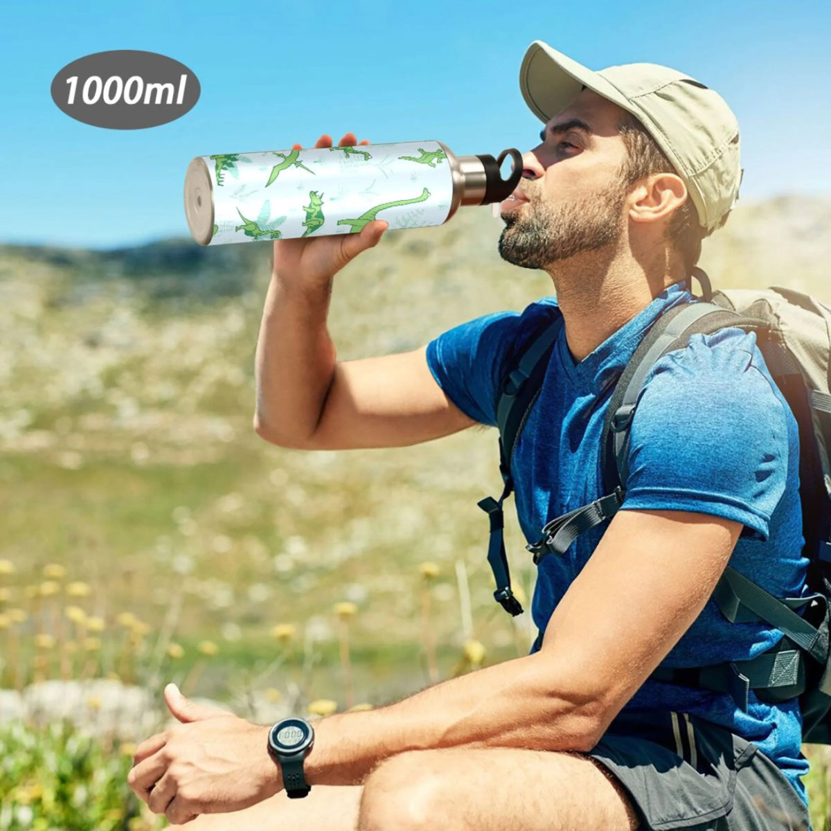 Stainless Steel Vacuum Insulated Water Bottle with Straw Lid 20 OZ E342