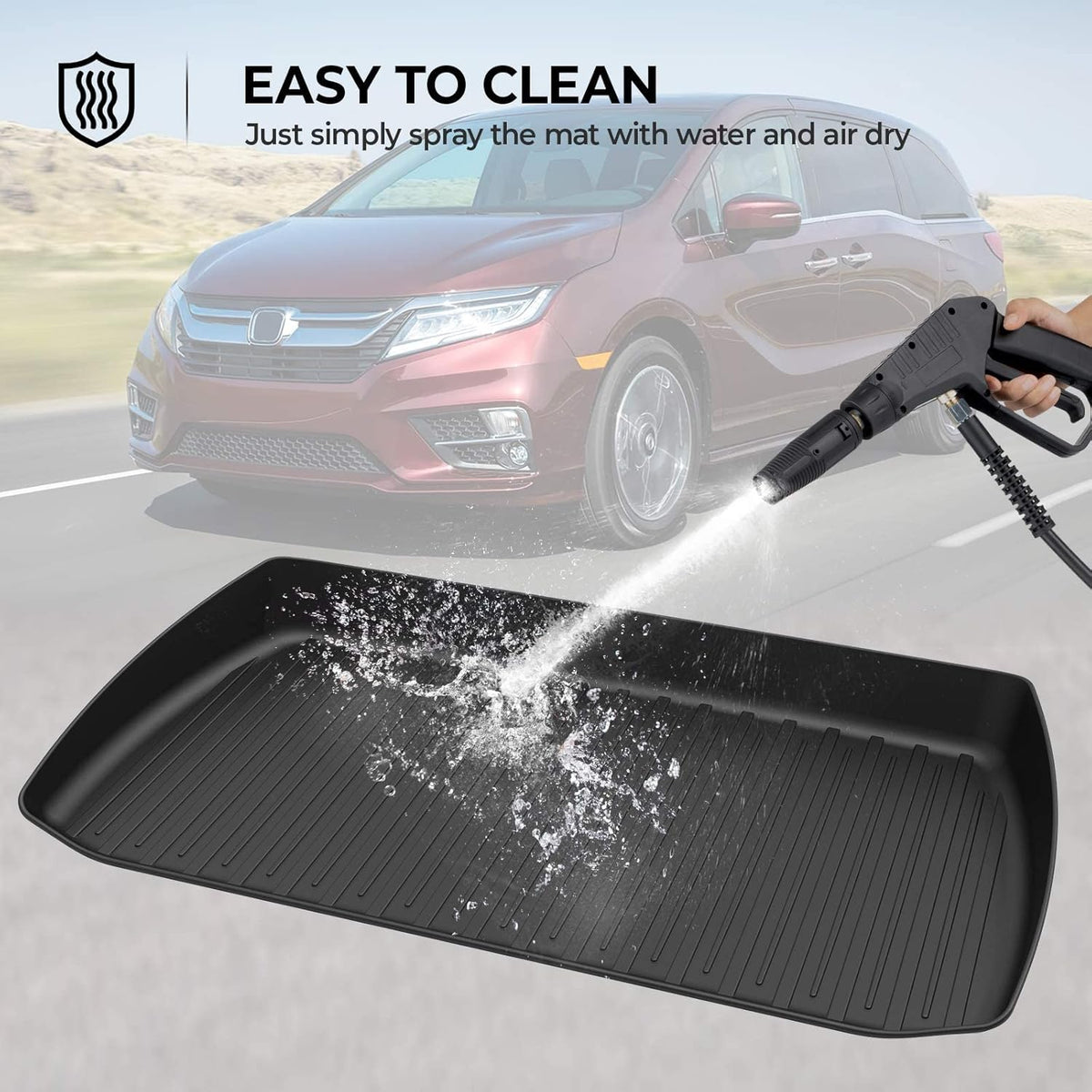 Black Heavy Duty Cargo Mat Trunk Liner X933396