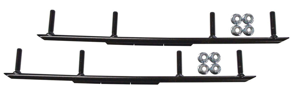Orange MTX Snowmobile Skis with 8" Round Bars Complete Kit D794170