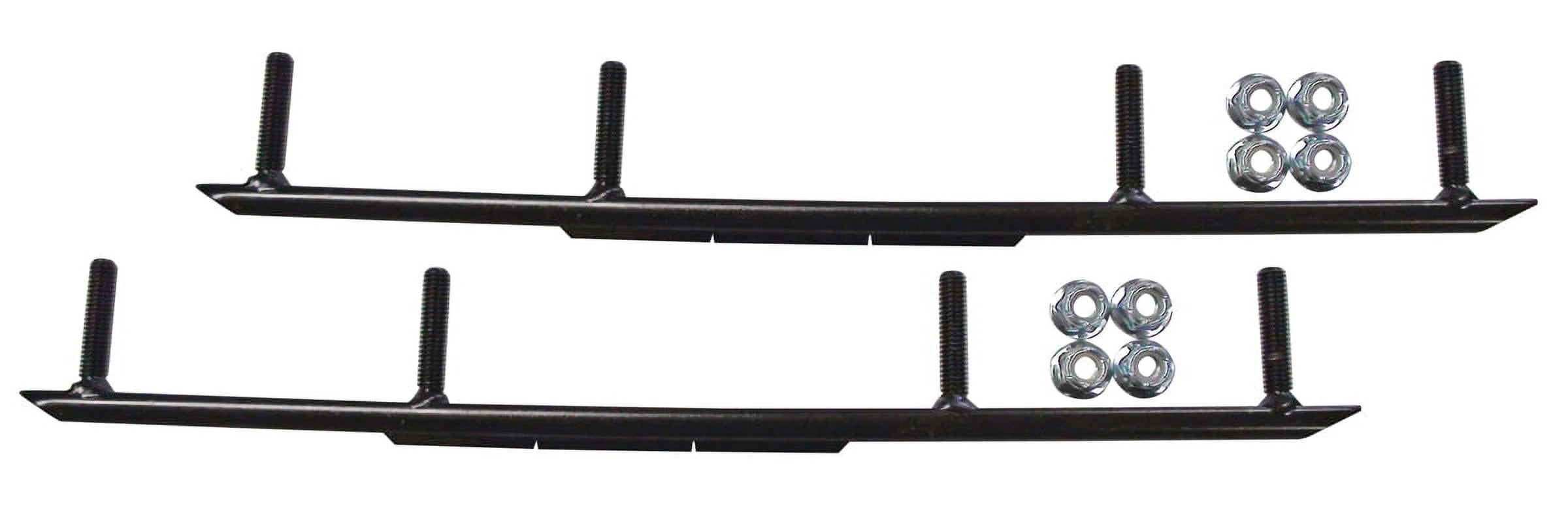 Orange MTX Snowmobile Skis with 8" Round Bars Complete Kit D794170