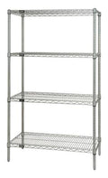 Chrome Wire Shelving Starter Kit 14 x 24 x 74 in. A737