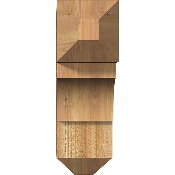 6x22W x 18x22D x 18x22H Rough Sawn Western Red Cedar Bracket A3239