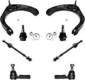 4x4 5 lug Front Upper Control Arm Lower Ball Joint Sway Bars Outer Tierod 8pc Set M883308