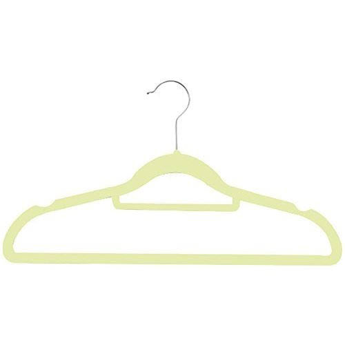 Beige Velvet Suit Hangers with Tie Bar (Case of 200) N26838