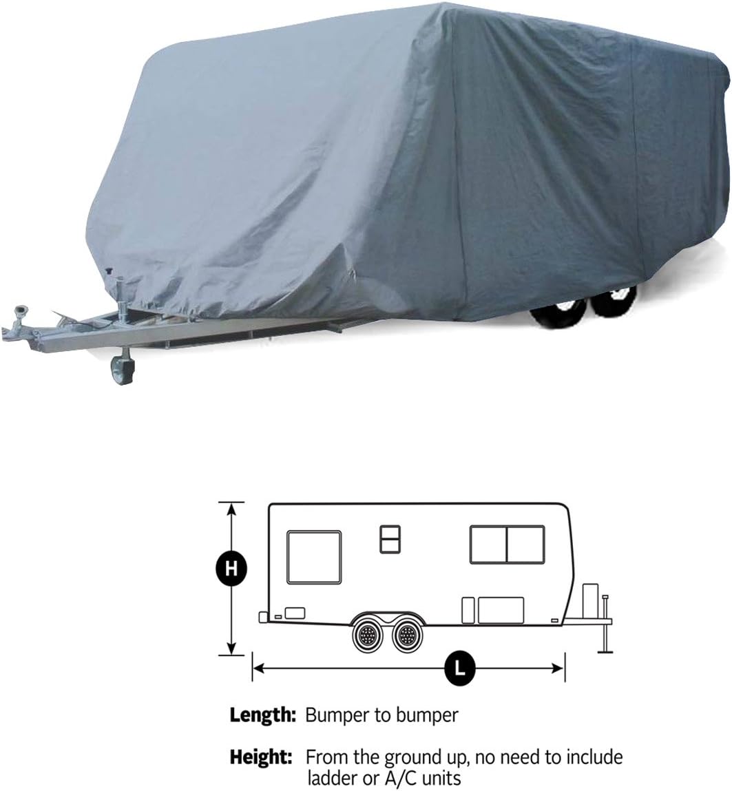 10' -11' Breathable Water Repellant Travel Trailer Cover L197