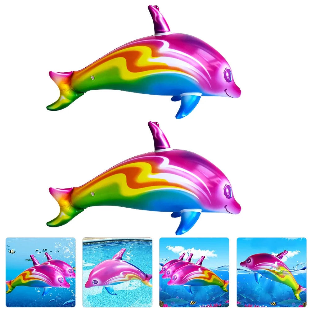 2pcs Inflatable Dolphin Toys R455233