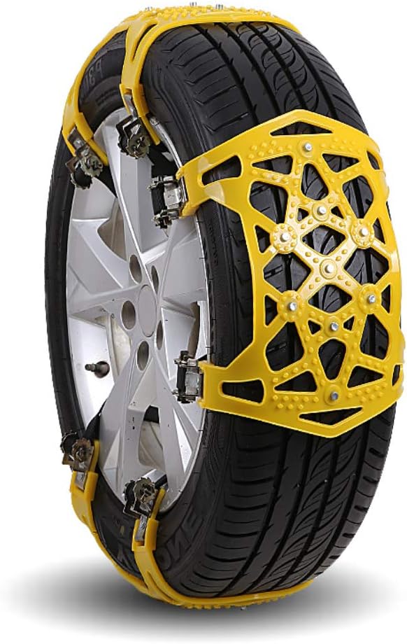 Universal Tire Chains 6Pcs Anti-Skid Snow Chains Portable Emergency Traction Car Snow Tyre Chains D151