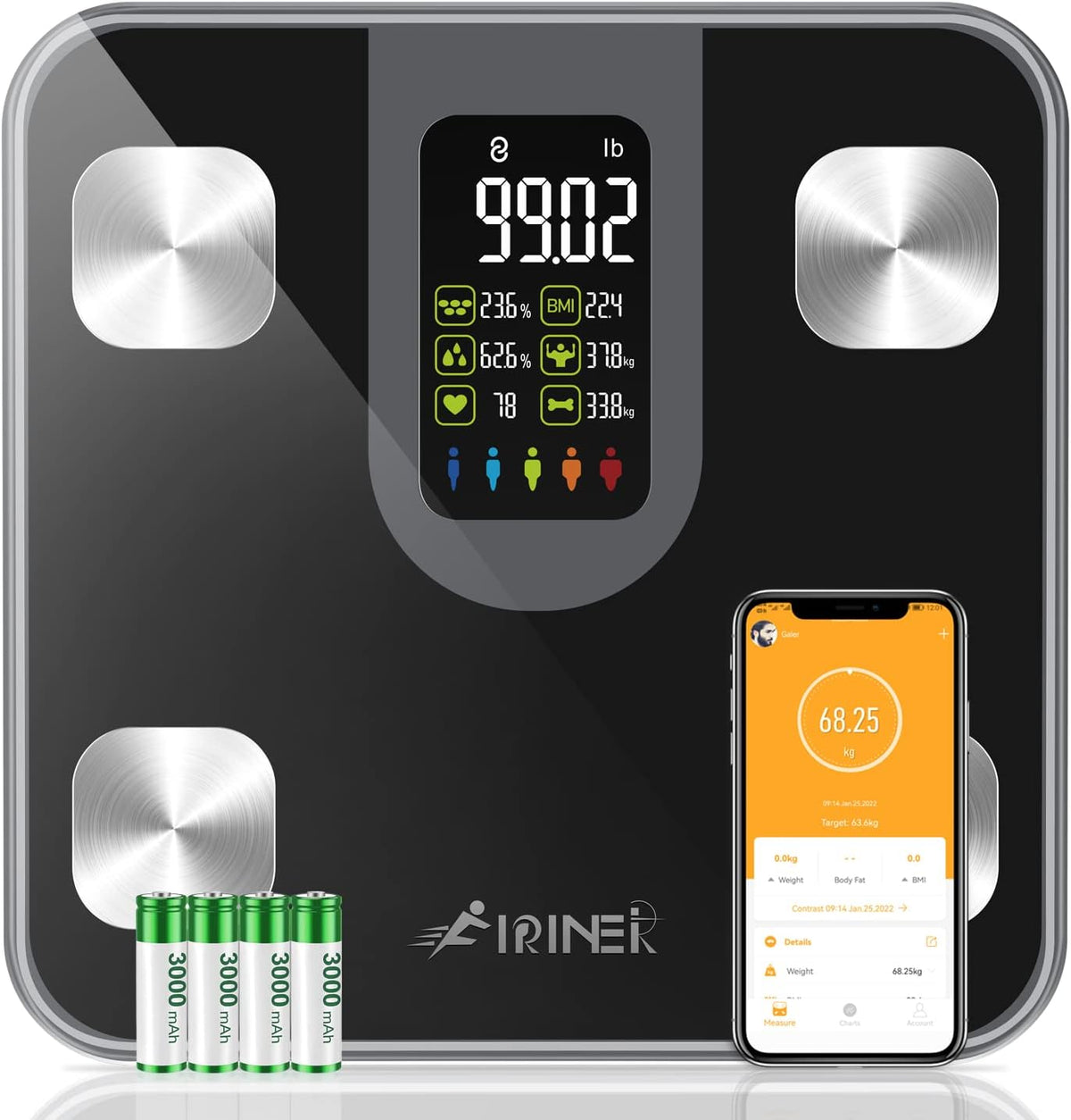 Bluetooth Body Composition Scale Pack of 2 C560680