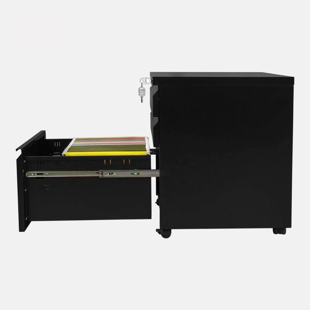 White 3-Drawer File Cabinet Storage Cabinet N95874