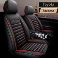 Black Faux Full Set of Car Seat Covers U6408