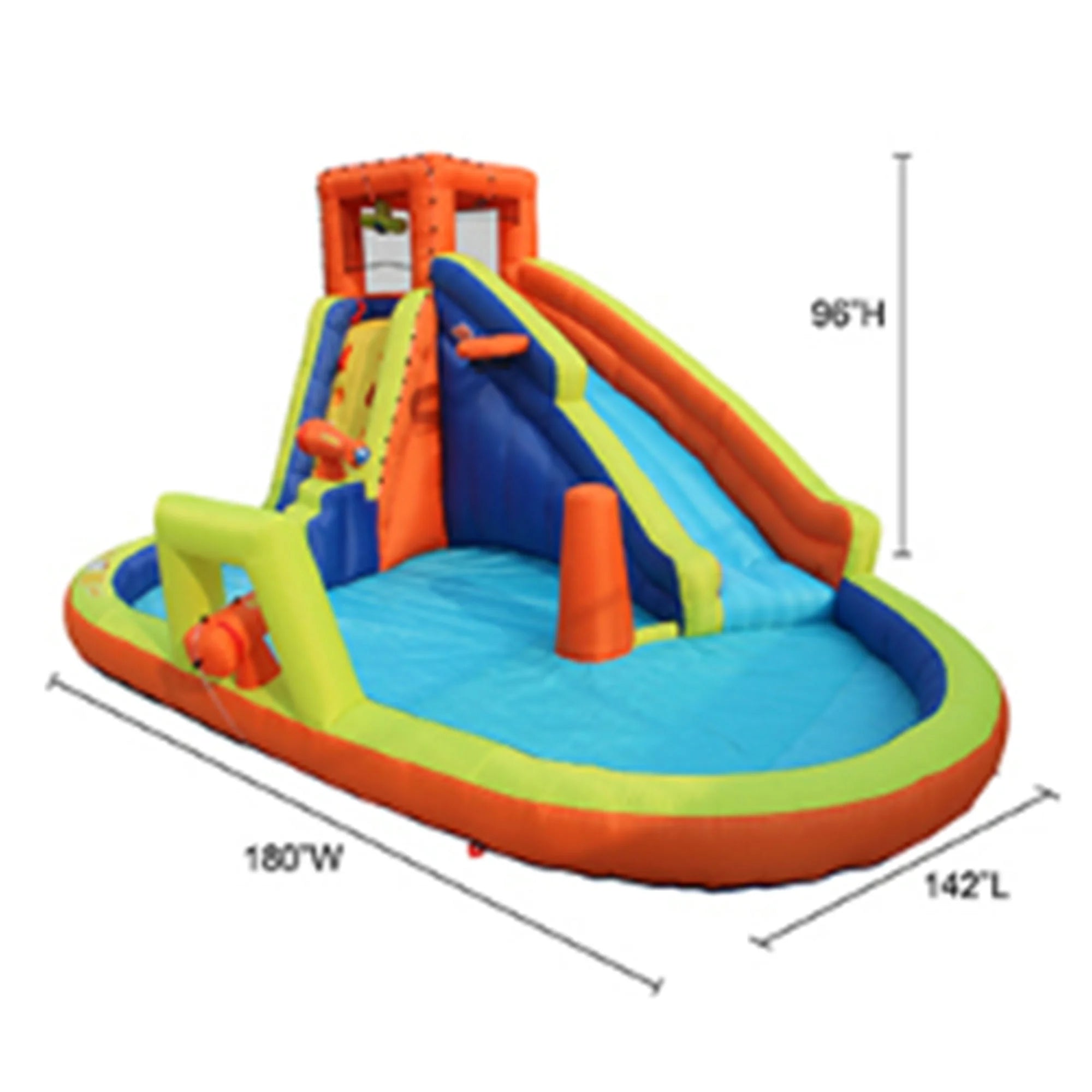 Inflatable Battle Blast Adventure Park with Motor and Battle Bop Combo D5697
