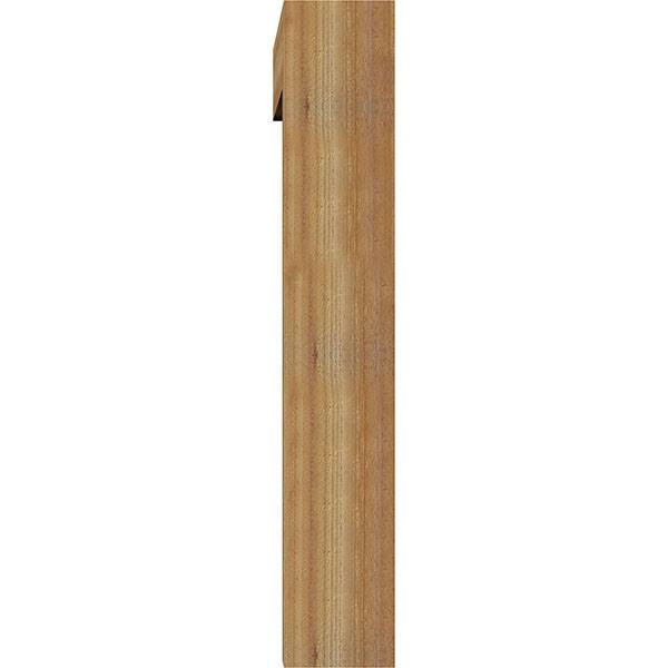 8x22W x 48x22D x 48x22H Rough Sawn Bracket with Offset Brace, Western Red Cedar B845