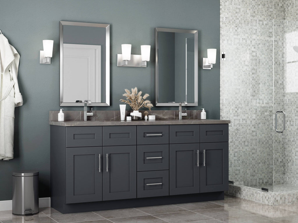 Gray Semi-Custom Wall Cabinet X8443