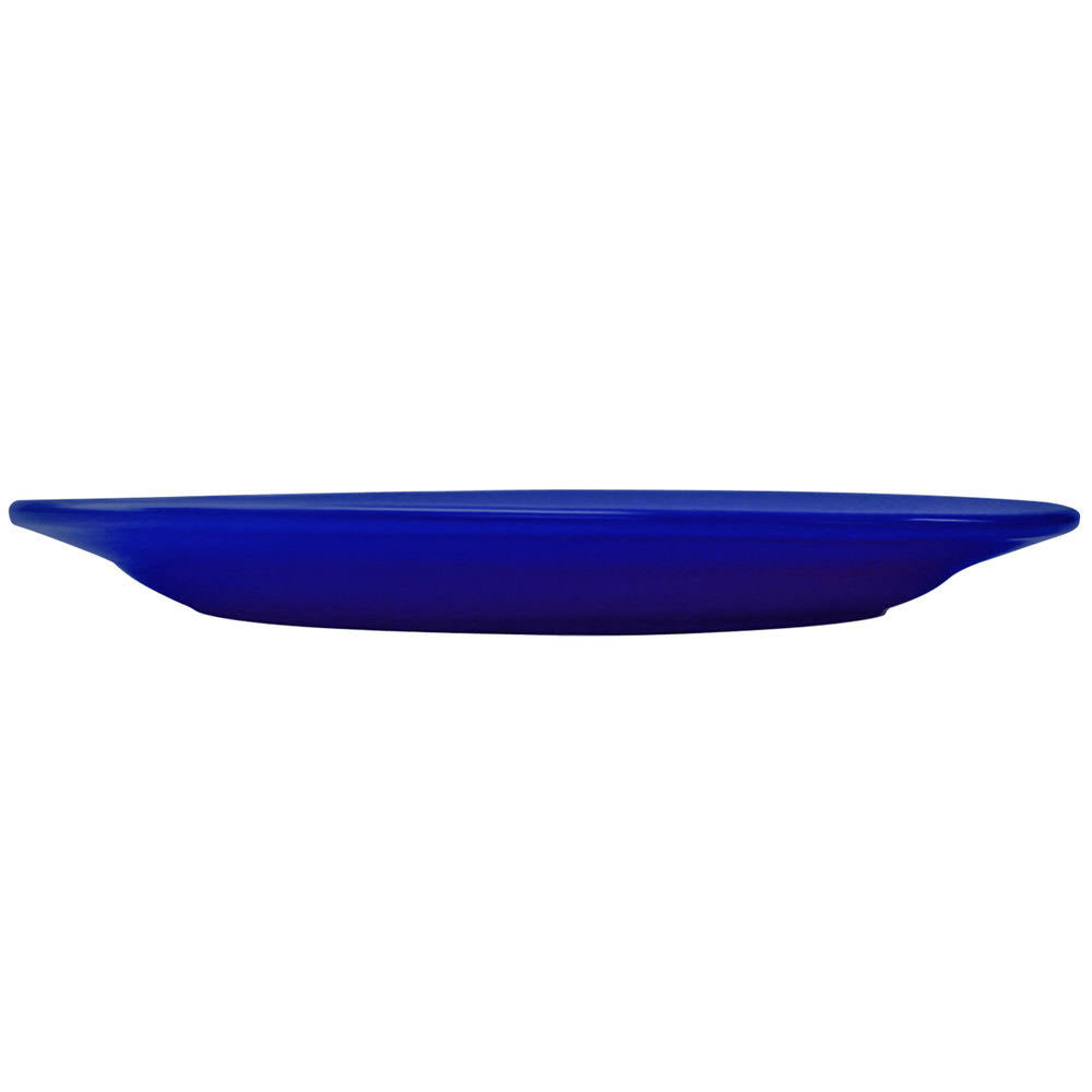 Cobalt Blue Stoneware Wide Rim Platter - 12/Case N630603