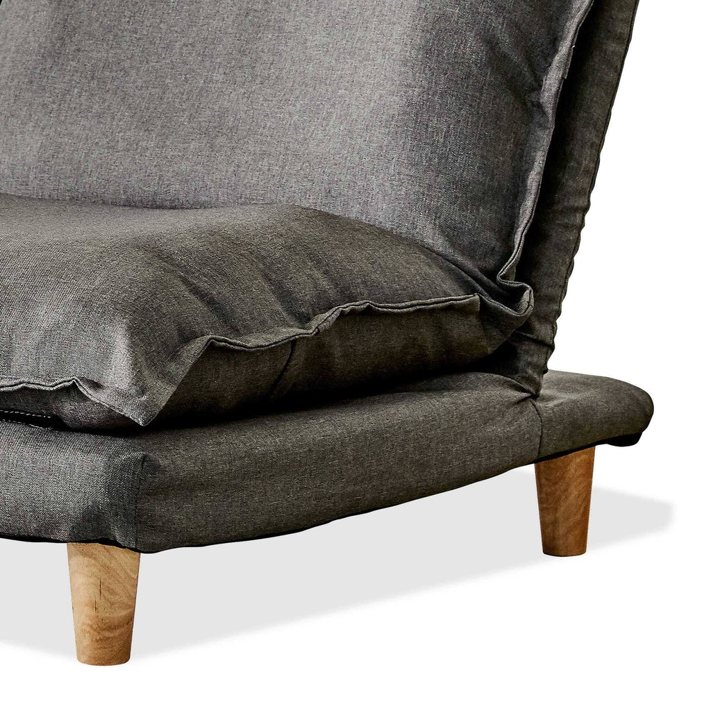 Grey Reclining Sofa with Ottoman V93709