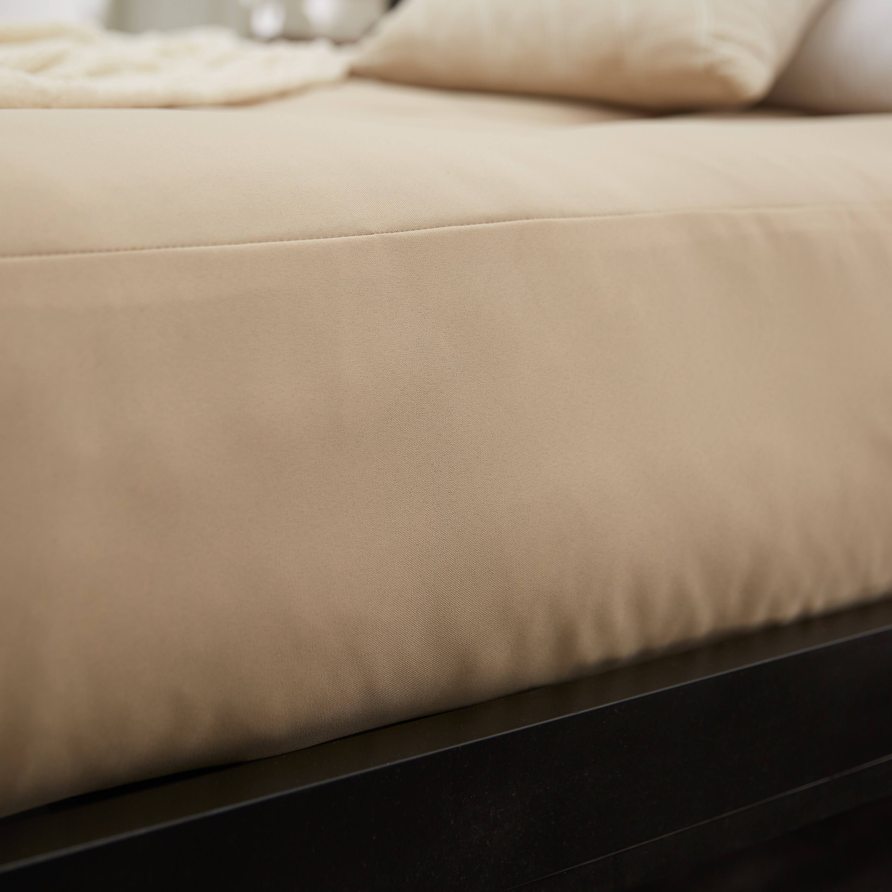 Khaki Suede Futon Mattress V8351
