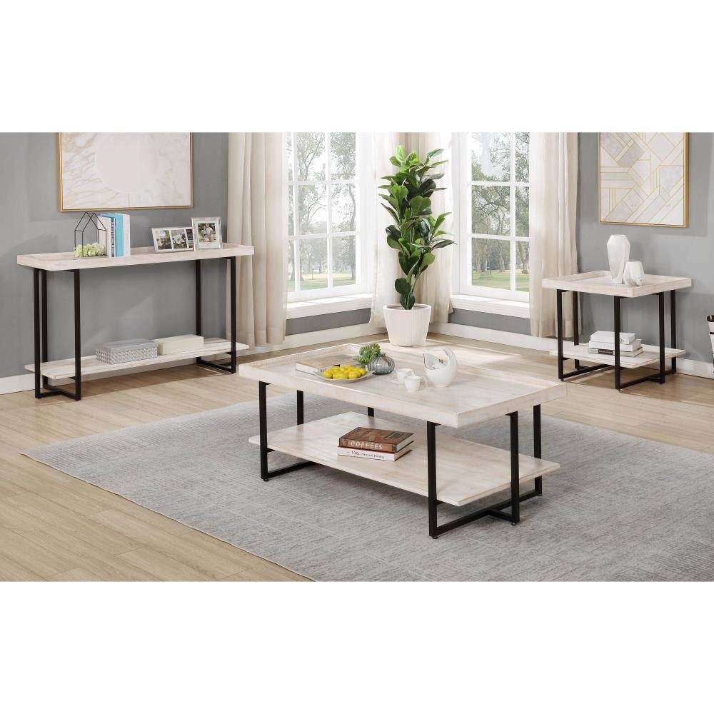 Antique White Wood Console Table H89218