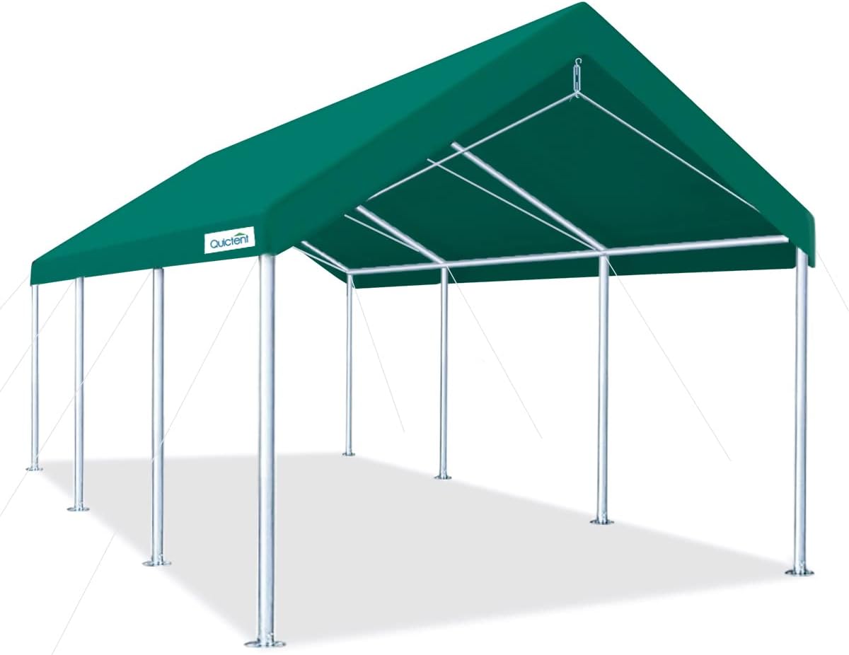 10’x20’ Heavy Duty Galvanized Carport Car Canopy Shelter G4502