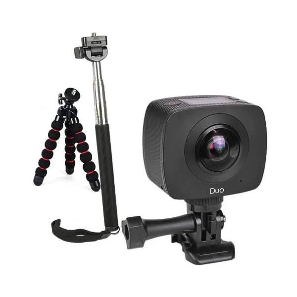 Sports Action Camera Kit Dual Lens with Tripod R9070