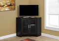 Cappuccino Corner TV Stand with Glass Doors R796