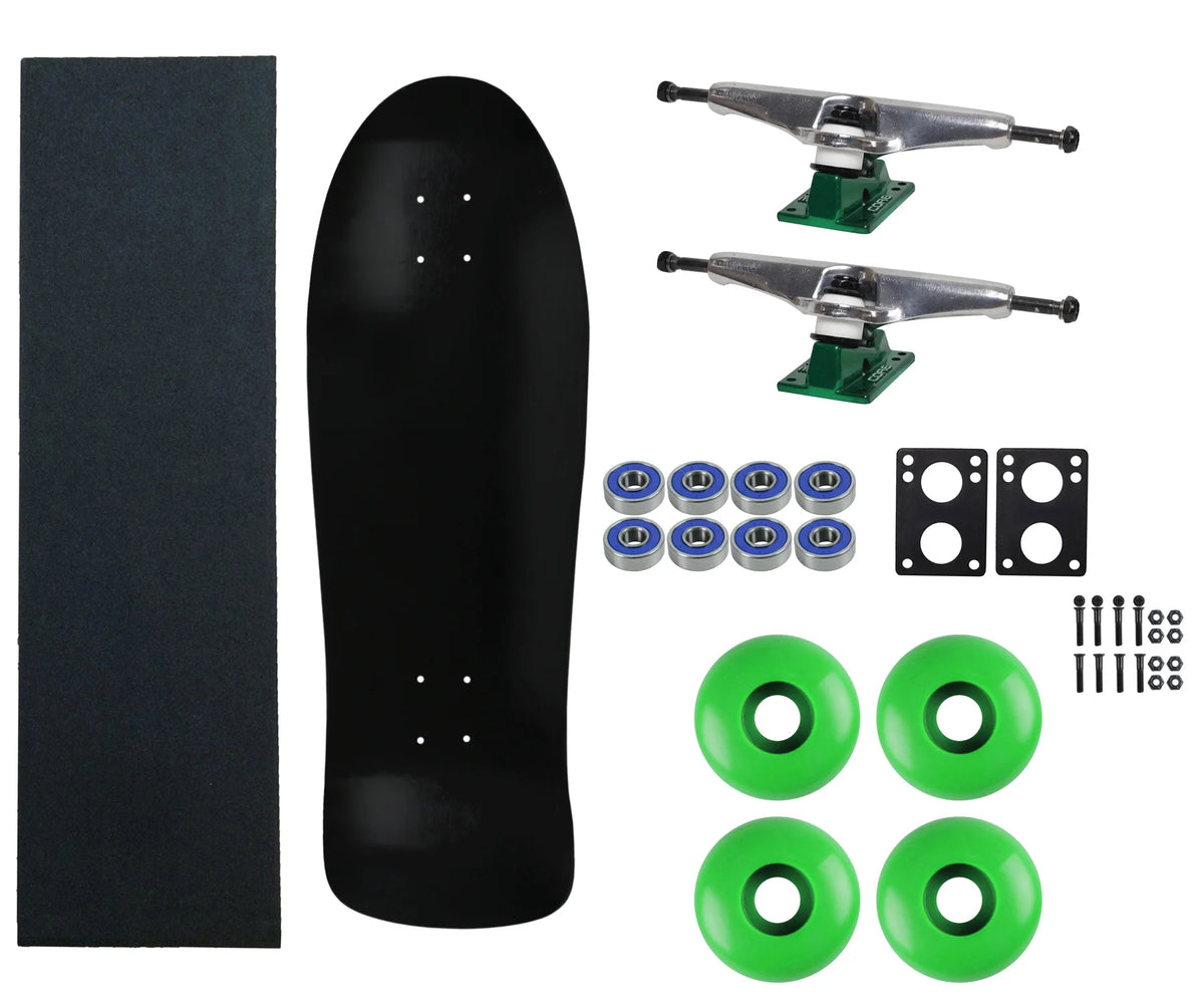 Black 30" Complete Skateboard with Hollow Trucks and 58mm Wheels X48183