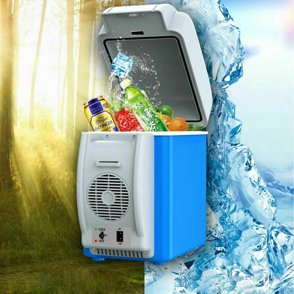 Blue 7.5L Electric Car Mini Refrigerator Cooler Warmer L8209