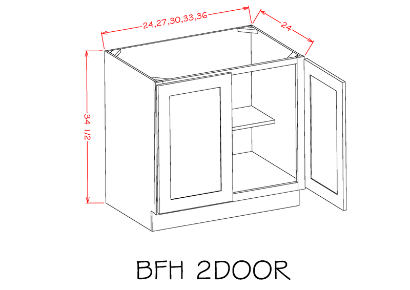 Dove High-Density Fiberboard Base Cabinet W3593
