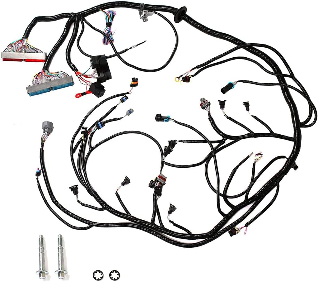 4L60E Drive by Cable Stand Alone Wire Harness with 60A Relay and EV1 Fuel Injector Connectors N575533