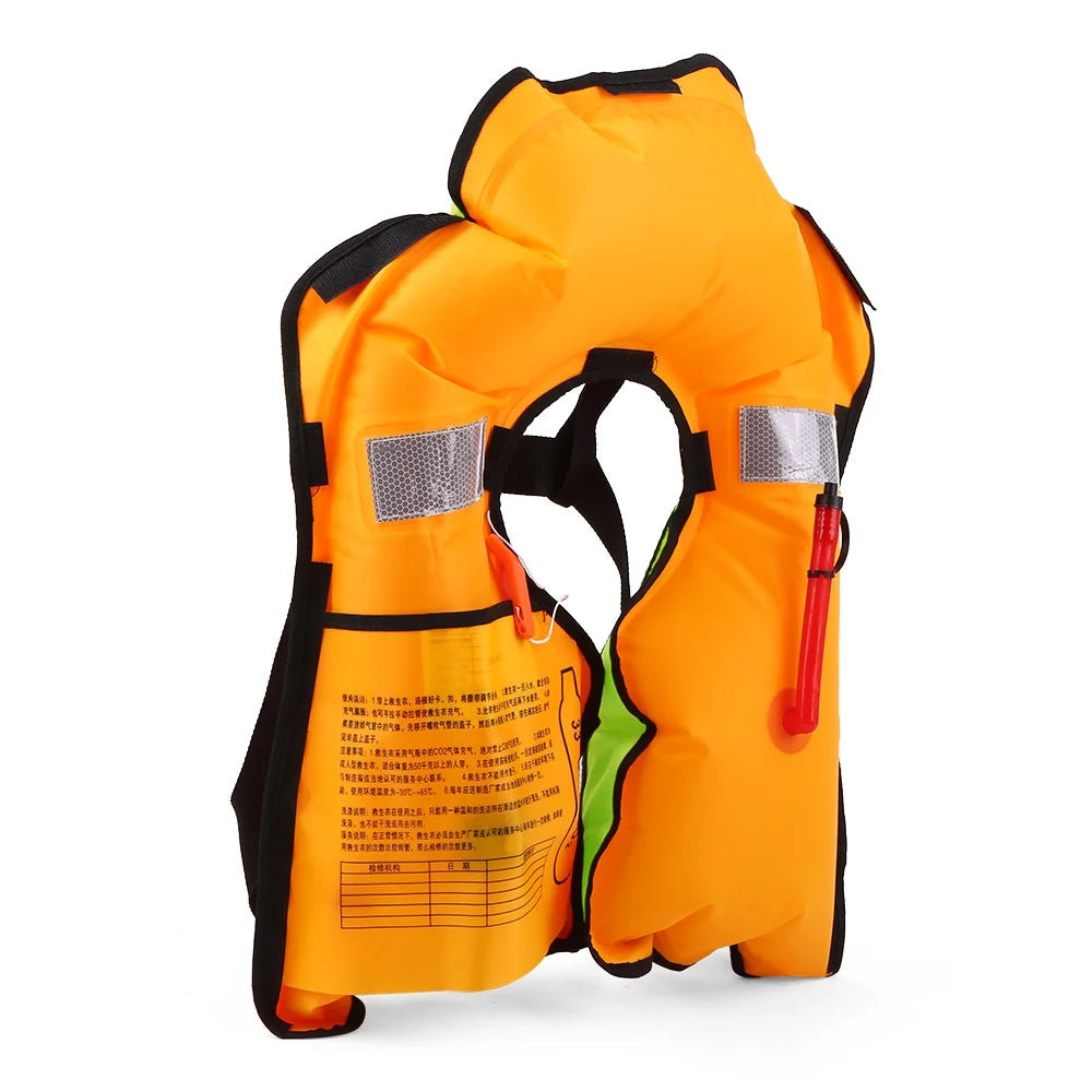 Manual Inflatable Adult Swimming Survival Jacket A855646