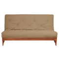 Khaki Suede Futon Mattress V8351
